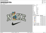 Nike Dog Boy Embroidery File 6 sizes