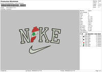 Nike Lebanon Embroidery File 6 sizes