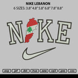 Nike Lebanon Embroidery File 6 sizes