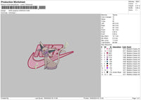 Nike Espeon Embroidery File 6 sizes