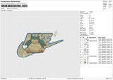 NIKE Snorlax Embroidery File 6 size