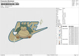 NIKE Snorlax Embroidery File 6 size