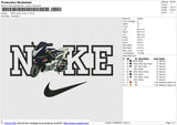 NIKE suzuki motor v1 Embroidery File 6 size