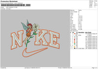 Nike Rosetta Embroidery File 6 size