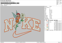 Nike Rosetta Embroidery File 6 size