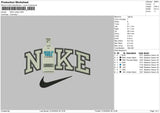 Nike Vodka 03 Embroidery File 6 sizes