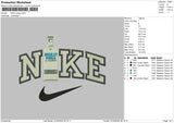 Nike Vodka 03 Embroidery File 6 sizes