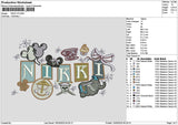 Nikkitext Embroidery File 6 sizes