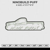 NINOBUILD PUFF Embroidery File 6 size