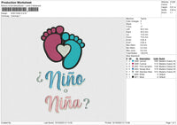 NINO NINA Embroidery File 10 size