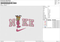 NIke Cindy lou Embroidery File 6 size