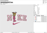 NIke Cindy lou Embroidery File 6 size