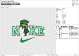 NIke Disgust Embroidery File 6 size