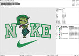 NIke Disgust Embroidery File 6 size