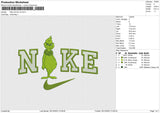 NIke Grinch v5 Embroidery File 6 size