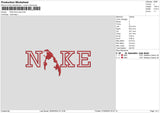 Nike Map0605 Embroidery File 6 sizes