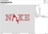 Nike Map0605 Embroidery File 6 sizes