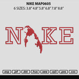 Nike Map0605 Embroidery File 6 sizes