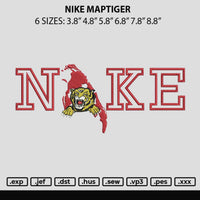 Nike Maptiger Embrodiery File 6 sizes