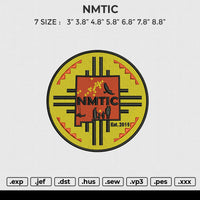 NMTIC Embroidery File 6 size