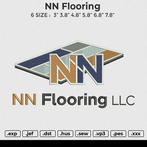 NN Flooring Embroidery File 6 size