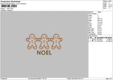 Gingerbreads0612 Embroidery File 6 sizes