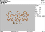 Gingerbreads0612 Embroidery File 6 sizes