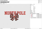 NORTH POLE Embroidery File 6 size
