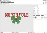 NORTH POLE SOLID Embroidery File 6 size