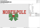 NORTH POLE SOLID Embroidery File 6 size