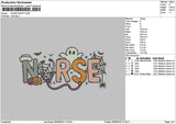 Nursetext 2609 Embroidery File 6 sizes