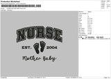 Nursetext 1810 Embroidery File 6 sizes