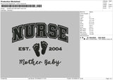 Nursetext 1810 Embroidery File 6 sizes