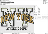 NY NEW YORK 13425 Embroidery File 6 size