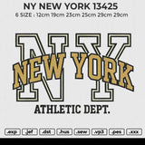 NY NEW YORK 13425 Embroidery File 6 size