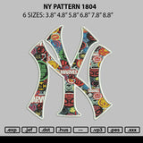 Ny Pattern 1804 Embroidery File 6 sizes