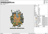 NY baseball icons Embroidery File 6 size