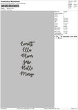 Names0405 Embroidery File 6 sizes