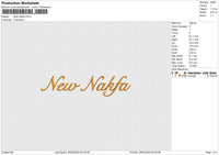 New Nakfa Embroidery File 6 size