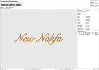 New Nakfa Embroidery File 6 size