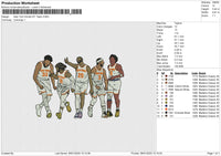 New York Knicks NY Team Embroidery File 6 size