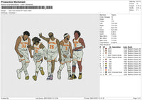 New York Knicks NY Team Embroidery File 6 size