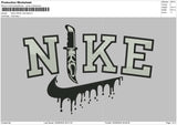 Nike Knife Melt Embroidery File 6 sizes