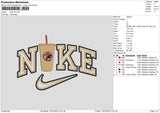 Nike Coffee 1807 Embroidery File 6 size