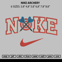 Nike Archery Embroidery File 6 sizes