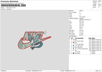 Nike Articuno Embroidery File 6 sizes