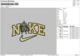 Nike Batman Embroidery File 6 size