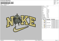 Nike Batman Embroidery File 6 size