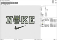 Nike Black Dragon v2 Embroidery File 6 sizes