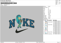 Nike Blueberry Embroidery File 6 sizes